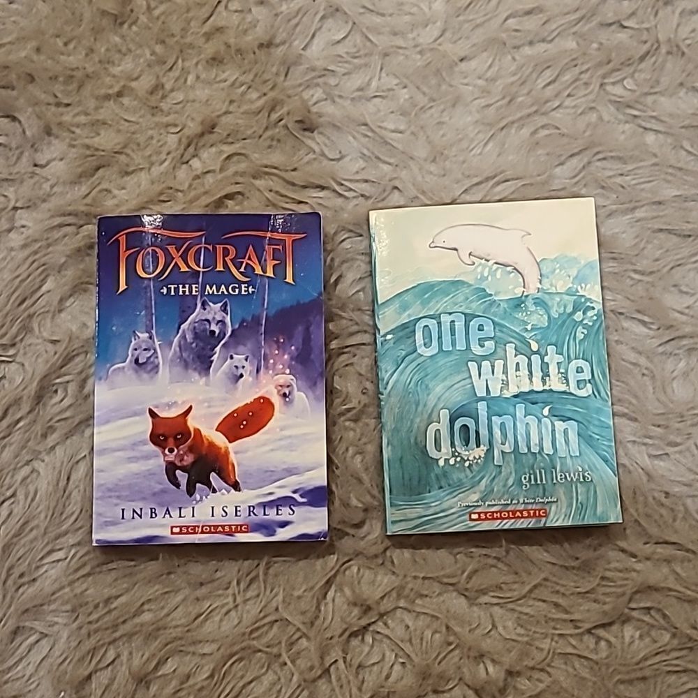 Scholastic one white dolphin and fozcraft the mage kids books